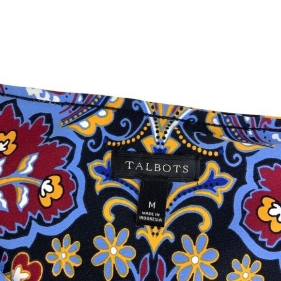 Talbots Shift Multicolor Paisley Dress - Picture 4 of 8